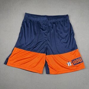 Houston Astros Shorts Mens XL Blue MLB Baseball LogoAthletic HOU Graphic NEW